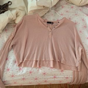 Long sleeve pink top
